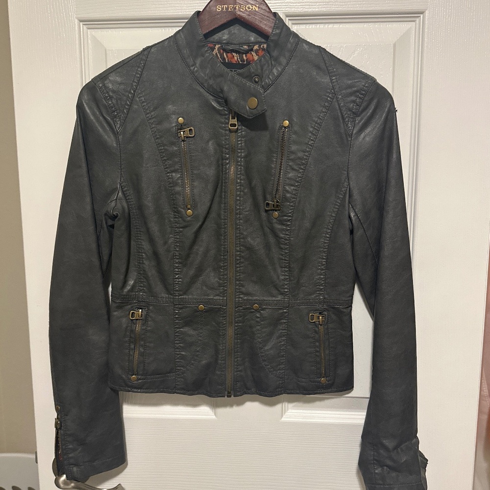 TCEC Vegan Leather Jacket